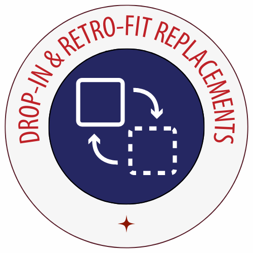 Drop-in and retrofit gearbox replacements