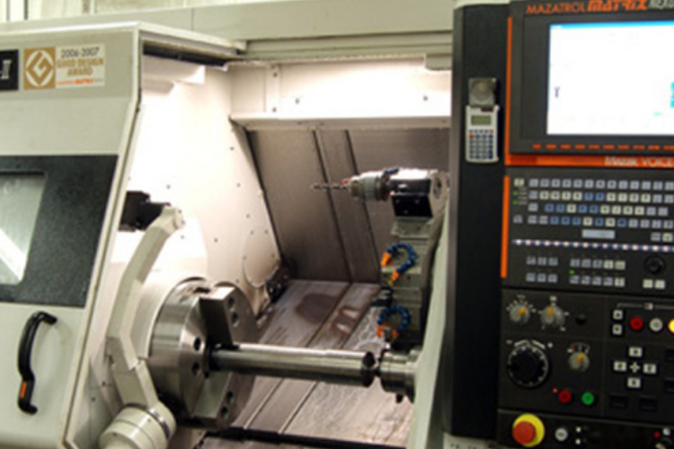 CNC lathe producing precision gear blanks for custom gear manufacturing